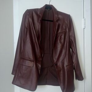 Express Leather Blazer